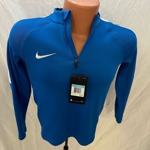 Nike Youth Dry-Fit 1/4 Zip Pullover Shirt Unisex Med   Royal Blue NWT